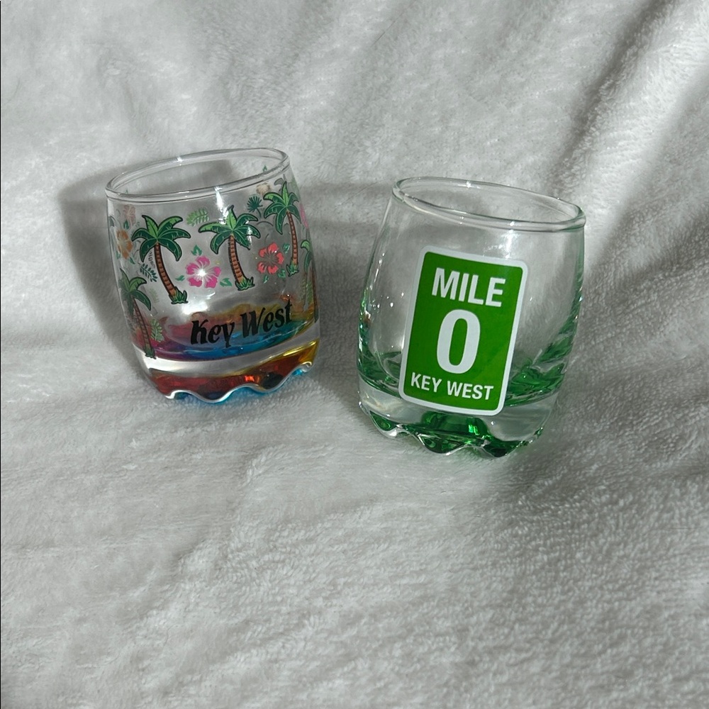 Beautiful Key West Souvenir Shot Glass Set